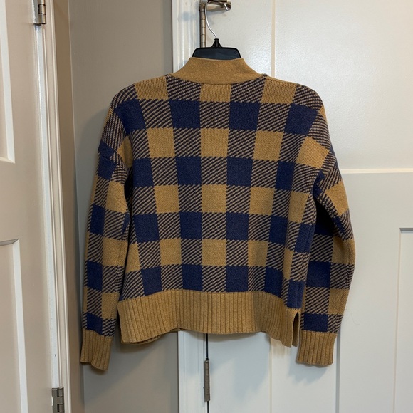 Madewell | Bayberry Cardigan Sweater in Buffalo Check - Picture 4 of 5